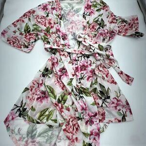 Show Me Your Mumu Brie Robe Garden of Bloom Floral Lightweight One Size